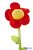 Plüss virág 70cm - Piros