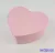Szív papírdoboz 18x16x8 cm - Bordás Rózsaszín