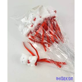 Pálcás maci betűző 12 db/csomag 25 cm