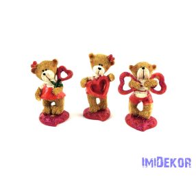 Szíven álló maci 7x4cm