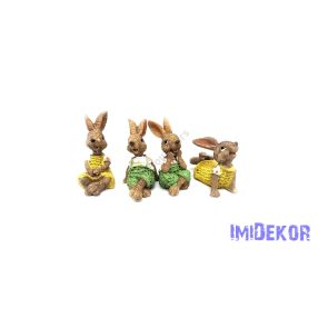 Nyuszi figura ülő 8x3,5 cm