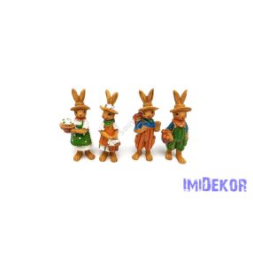 Nyuszi figura kalapban álló