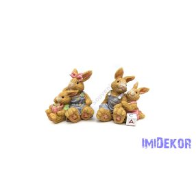 Nyuszi felnőtt és gyermek páros ruhában 26