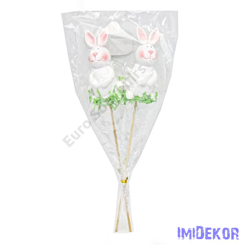 Vidám nyuszi pálcán 10cm 2db/csomag