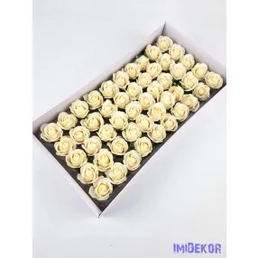Szappanrózsa fej 50 db/doboz 4x3,5 cm - Krém