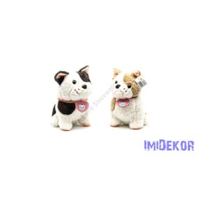 Bulldog kutya figura 23x15 cm - Világos