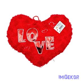 Plüss szív 27 cm