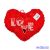 Plüss szív 27 cm