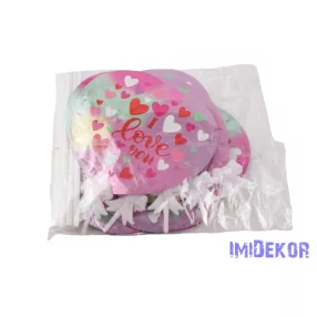 Szív önfelfújós lufi 15 cm 60-1
