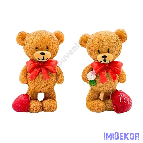 Maci álló figura 7 cm