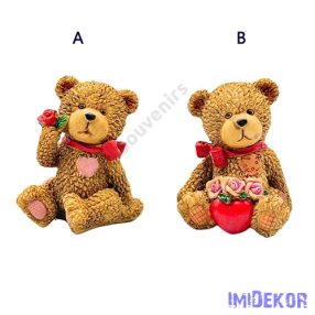 Maci ülő figura 11,5 cm - B