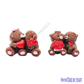 Macipár ülő figura 5,5 cm