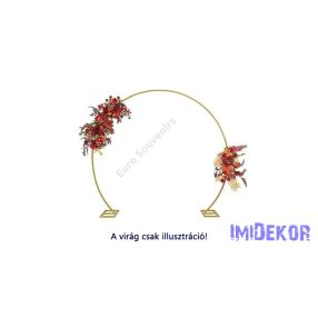 Talpas fém boldogság kapu 2,2 méter - Fehér