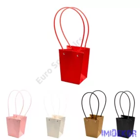 Virágtáska mini trapéz - Piros