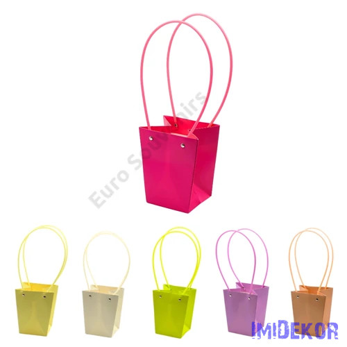 Virágtáska mini trapéz - Sárga