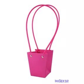Virágtáska mini trapéz - Pink
