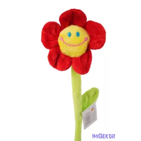 Plüss virág 30cm - Piros