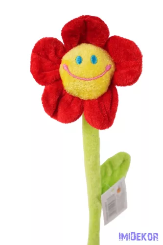 Plüss virág 30cm - Piros