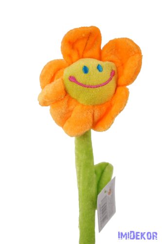 Plüss virág 30cm - Narancs