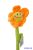 Plüss virág 30cm - Narancs