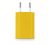 EU dugó 230V USB hálózati töltő fali adapter 5V 1A 1 portos citromsárga