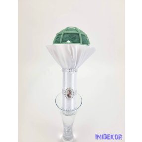 Esküvői díszített csokor alap vizes habbal - 2