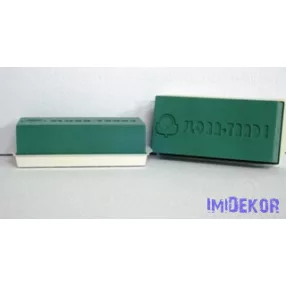 Tál egész tűzőhab téglával 23x11x7,7cm - Zöld