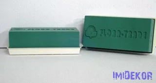 Tál egész tűzőhab téglával 23x11x7,7cm - Zöld