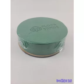 Tűzőhabos koszorú fa alapon 15 cm - Teli tortaforma