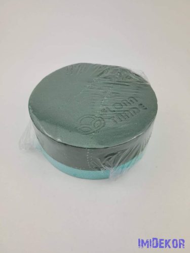 Tűzőhabos koszorú fa alapon 15 cm - Teli tortaforma