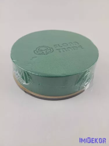 Tűzőhabos koszorú fa alapon 15 cm - Teli tortaforma