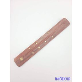 Füstölőtartó fa lap - Csillag