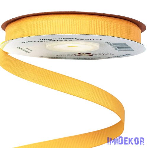 Ripsz szalag 10 mm x 20 m - Pasztell Sárga