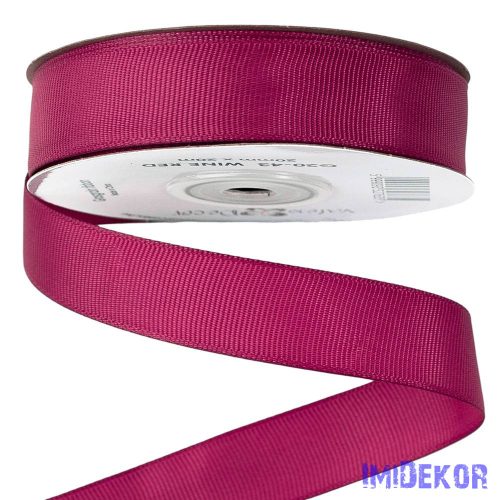 Ripsz szalag 20 mm x 20 m - Borvörös