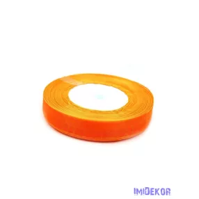 Organza szalag szegett 20mm x 45,72m - Narancs