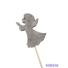 Fa dekor betűző angyal