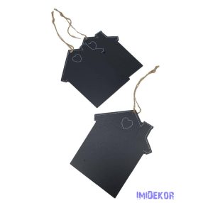 Írható fülületű házikó szívvel 3db/csomag