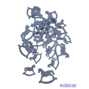 Fa dekor hintaló mix - Szürke