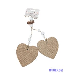 Zsákos fa szív pár