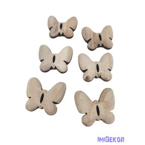 Faragott lepke szett 6db/csomag - Natúr