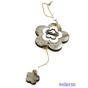 Home feliratos favirág függő - Szürke
