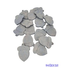 Fa dekor makk - Szürke 