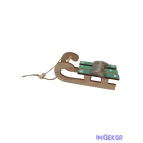 Szörmés szánkó nagy - Zöld