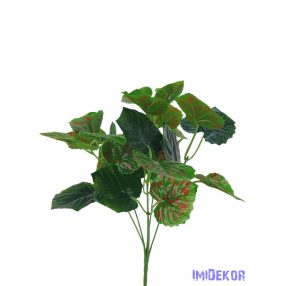 Zöld leveles 6 ágú bokor 36cm - 6