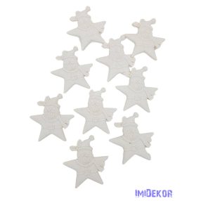 Polyresin csillag télapó*10