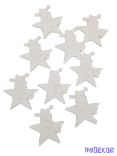 Polyresin csillag télapó*10