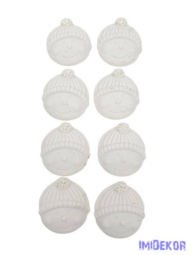 Polyresin hóember fej*8