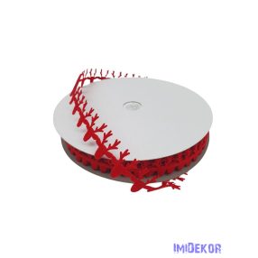 Filc szalag kicsi szarvas - Piros