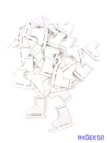 Apró fa dekor korcsolya