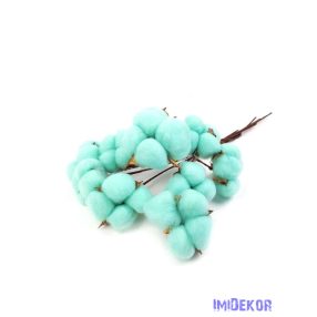 Drótos szárú gyapot 10db 5-6 cm fej - Menta